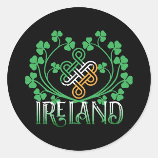 IERLAND SHAMROCK RONDE STICKER