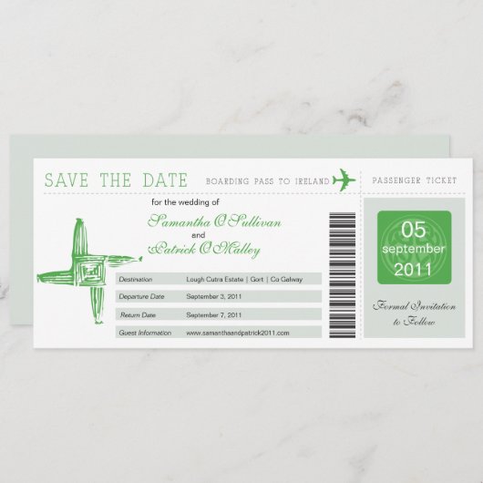 Ierland St Brigid's Cross Instapass Save The Date (Voorkant / Achterkant)