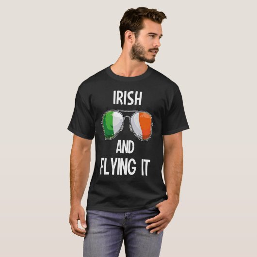 Ierland St Patrick's Day Party Irish and Flying T-shirt (Voorkant volledig)
