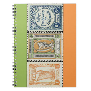 Ierland Stamp Spiral Notebook Notitieboek