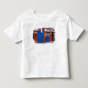 Ierland, Strandhill. Winkelpuien met fietsen Kinder Shirts