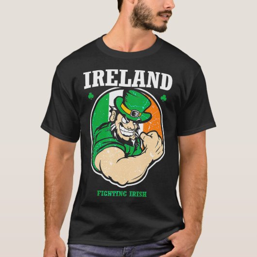 Ierland strijdt tegen de vlag van Saint Patricks D T-shirt (Voorkant)