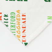 IERLAND SUBWAY ART FLEECE DEKEN (Hoek)