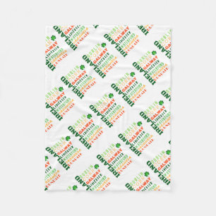 IERLAND SUBWAY ART FLEECE DEKEN