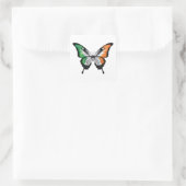 Ierland Swallowtail Vlinder Vlag Vierkante Sticker (Tas)
