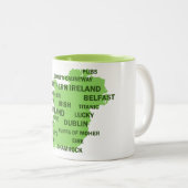 Ierland Tweekleurige Koffiemok (Voorkant rechts)