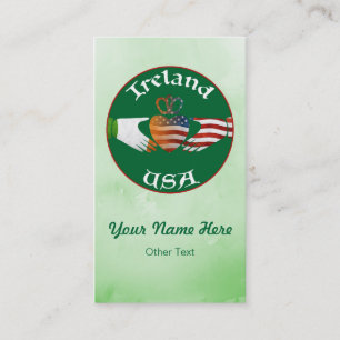 Ierland USA Irish Claddagh Custom Visitekaartjes