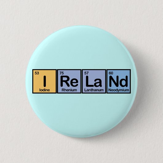 Ierland van Elements Ronde Button 5,7 Cm (Voorkant)