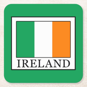 Ierland Vierkante Kartonnen Onderzetter