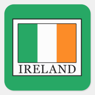 Ierland Vierkante Sticker