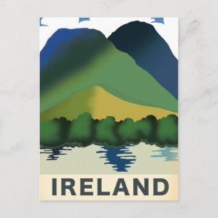 Ierland vintage-poster briefkaart