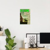 Ierland. Vintage-poster Poster (Thuiskantoor)