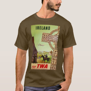 Ierland vintage-poster t-shirt