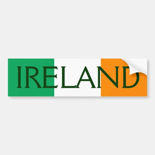 ierland vlag bumpersticker (Voorkant)