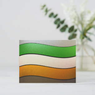 Ierland vlag Colors-Chrome door Shirley Taylor Briefkaart