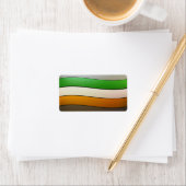 Ierland vlag Colors-Chrome door Shirley Taylor Etiket (Insitu)