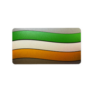 Ierland vlag Colors-Chrome door Shirley Taylor Etiket