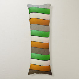 Ierland vlag Colors-Chrome door Shirley Taylor Lichaamskussen