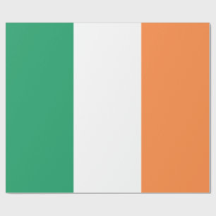 Ierland Vlag: Ierse Banier, Gratis VK Cadeaupapier