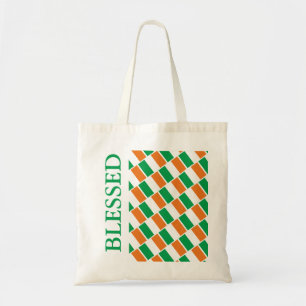 IERLAND VLAG Ierse Republiek Eire gezegend Tote Bag