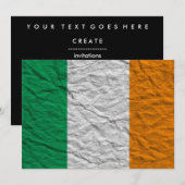 ierland vlag kaart (Voorkant / Achterkant)