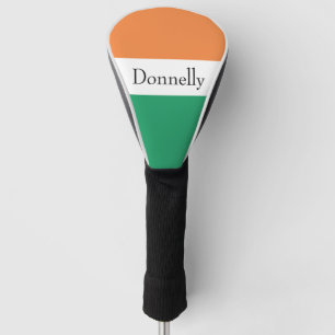 Ierland Vlag Kleuren Ierse Achternaam Naam Custom Golfheadcover