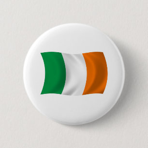 Ierland Vlag Knop Ronde Button 5,7 Cm