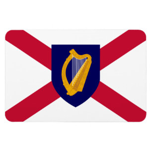 Ierland Vlag Magnet - Cross & Harp Shield Magneet