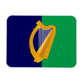 Ierland Vlag Magnet - Harp op blauw & groen Magneet (Horizontaal)