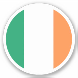 Ierland Vlag Ronde Sticker