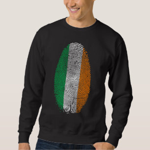 Ierland vlag vingerafdruk Het zit in mijn DNA voor Trui