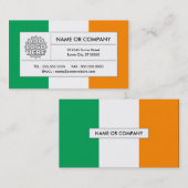 ierland vlag visitekaartje (Voorkant / Achterkant)