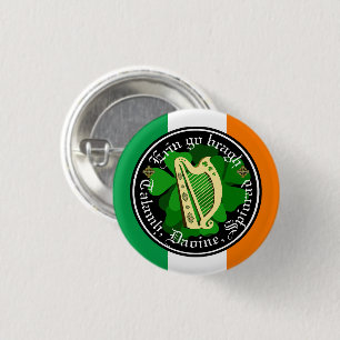 Ierland voor altijd / Erin go bragh / een land / m Ronde Button 3,2 Cm
