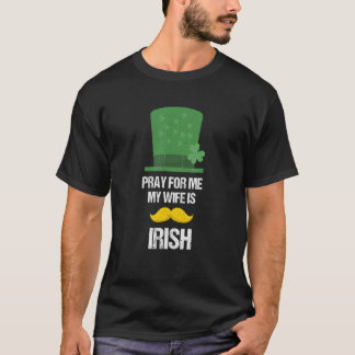 Ierland voor mijn vrouw is Ierse St Pa T-shirt