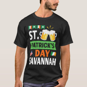 Ierland VS Vlaggen Drinken Bier St. Patrick's Day T-shirt