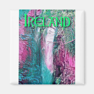 Ierland Waterfall Painting Magneet