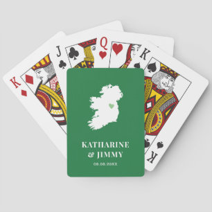Ierland Wedding Favor Deck of Cards, Ierse kaart