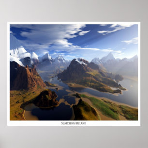 Ierland zoeken poster