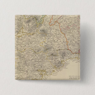 Ierland - zuid - blad vierkante button 5,1 cm