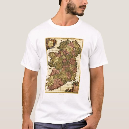 IerlandPanoramic MapIreland T-shirt (Voorkant)