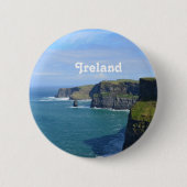 Ierland's Cliffs of Moher Ronde Button 5,7 Cm (Voorkant)