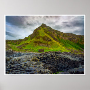 Ierlands Giant's Causeway Natuurlijke Fotowandkuns Poster