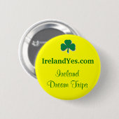 IerlandYes Shamrock Button (Voorkant /achterkant)