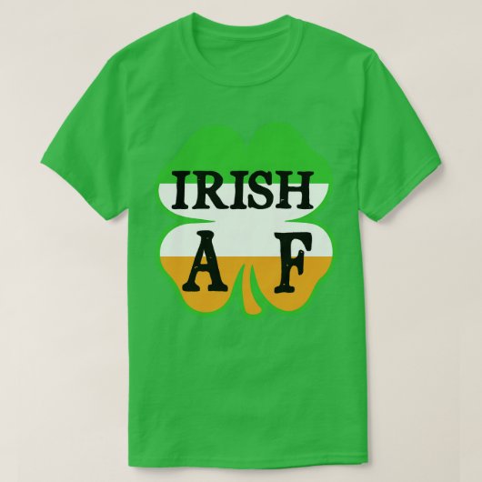 Iers AF shamrock ontwerp T-shirt (Design voorkant)