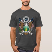 Iers Amerikaans Crest T-shirt (Voorkant)