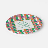 IERS-AMERIKAANS erfgoed viering Papieren Bordje (Gekanteld)