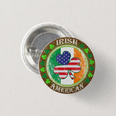 Iers Amerikaans Ronde Button 3,2 Cm (Voorkant /achterkant)