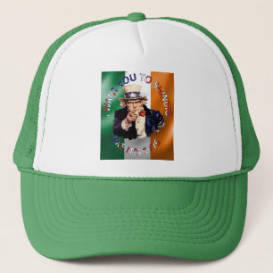 Iers-Amerikaanse oom Sam-vieringsfeest Trucker Pet