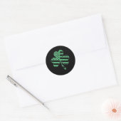Iers-Amerikaanse vlag Shamrock St Patricks D Ronde Sticker (Envelop)