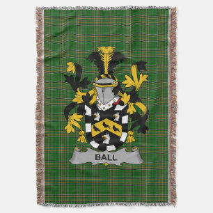 Iers Bal Wapen Familie Crest Ierland Deken